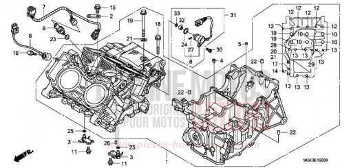 CARTER MOTEUR (VFR1200F) VFR1200FD de 2013